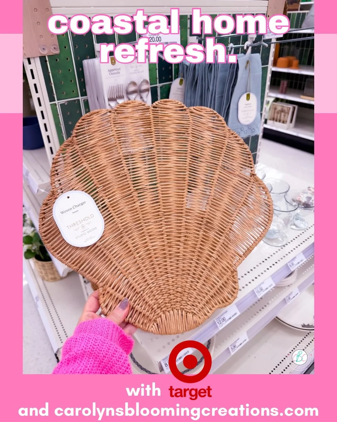 Bringing the beach vibes home 🌊🐚 I found the CUTEST coastal decor at @target for a quick home refresh&mdash;think light, airy textures, soft ocean hues, and those little details that make your space feel like a seaside escape. These fast-selling fi