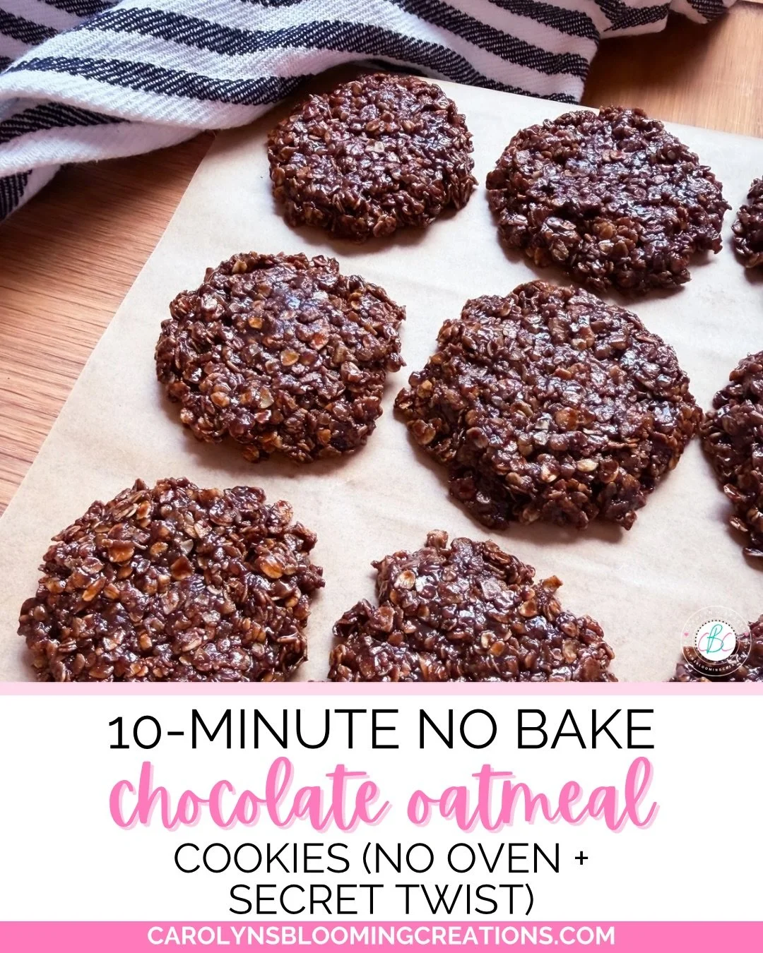 MY GOODIES😋
No oven, no stress, ALL the chocolate 🍫✨ These 10-minute chocolate oatmeal cookies are rich, chewy, and have a cozy little secret twist&hellip; cinnamon! Perfect for bake sales, Mother&rsquo;s Day, or when you need a quick sweet fix. Tr