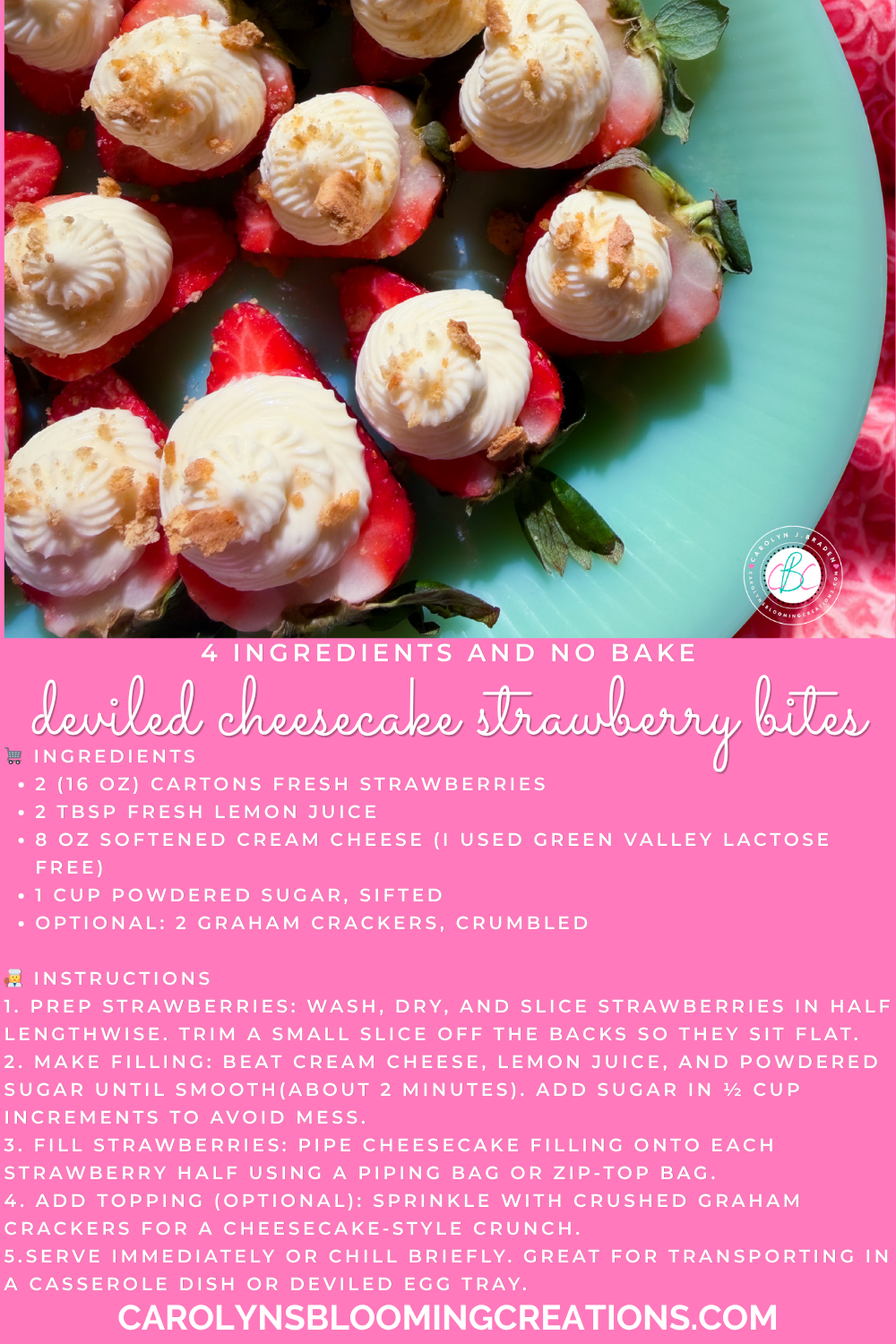 Cheesecake Stuffed Strawberries That Taste Like Heaven
