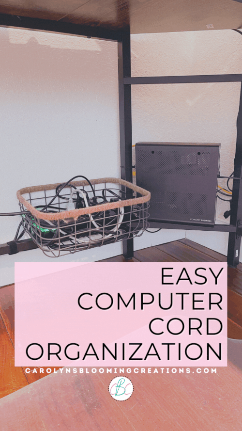 How to Hide and Organize Computer Cords — DIY Home Improvements Carolyn