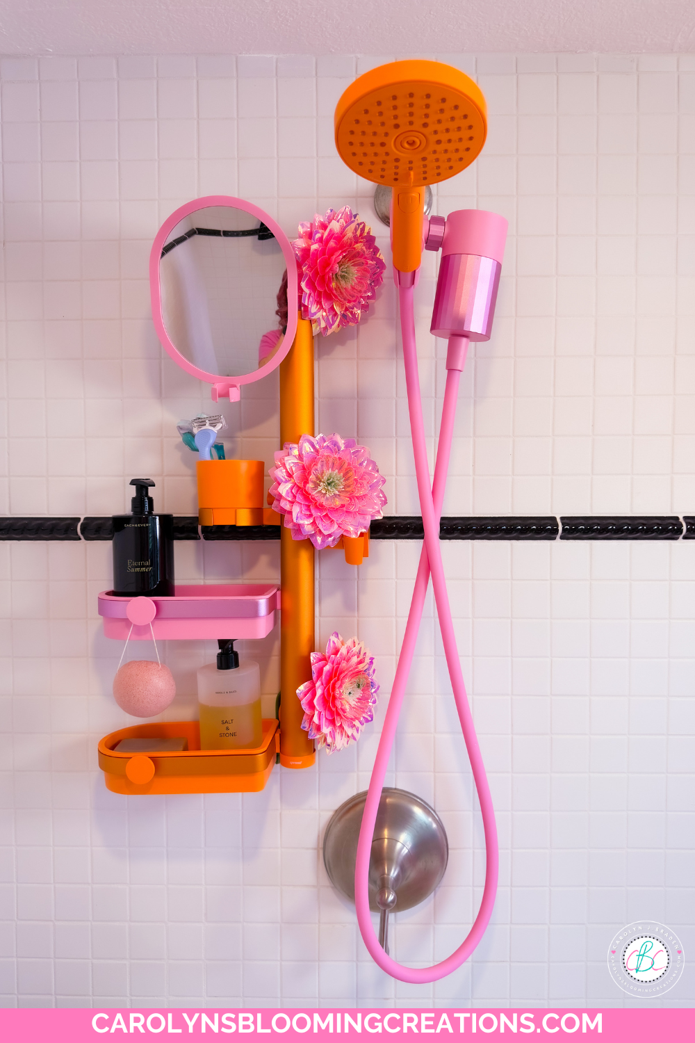 Sproos Shower Filter Discount Code: Pink & Vitamin C Bathroom Upgrade Ideas