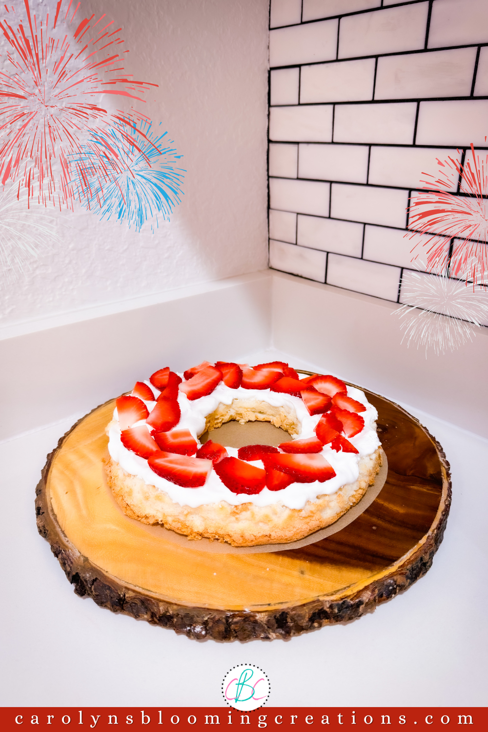 Red, White, and Blue Angel Food Cake Tutorial — DIY Home Improvements