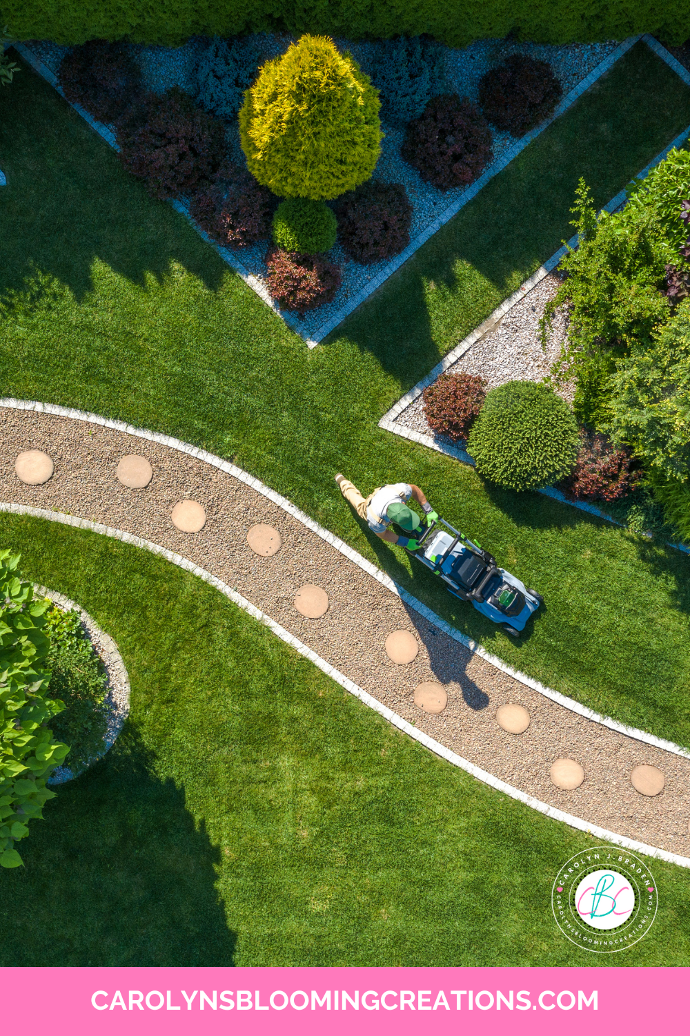 easy yard pathway idea