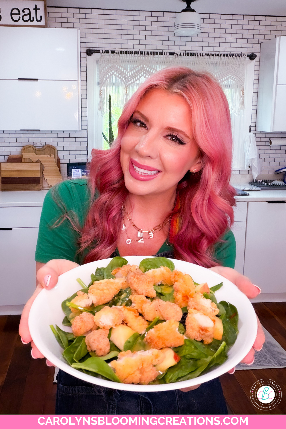 Carolyn Braden's 25-Minute Dinner Idea: Crispy Chicken Spinach Salad