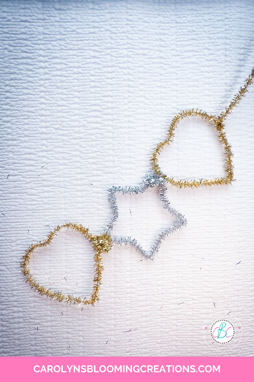 How to Make a Sparkly Pipe Cleaner Crown with Cookie Cutters — DIY Home ...