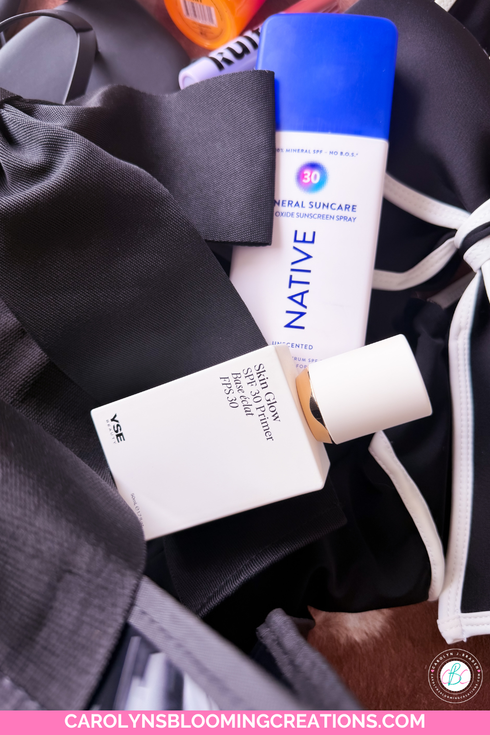 Native Sunscreen and YSE Skin Glow