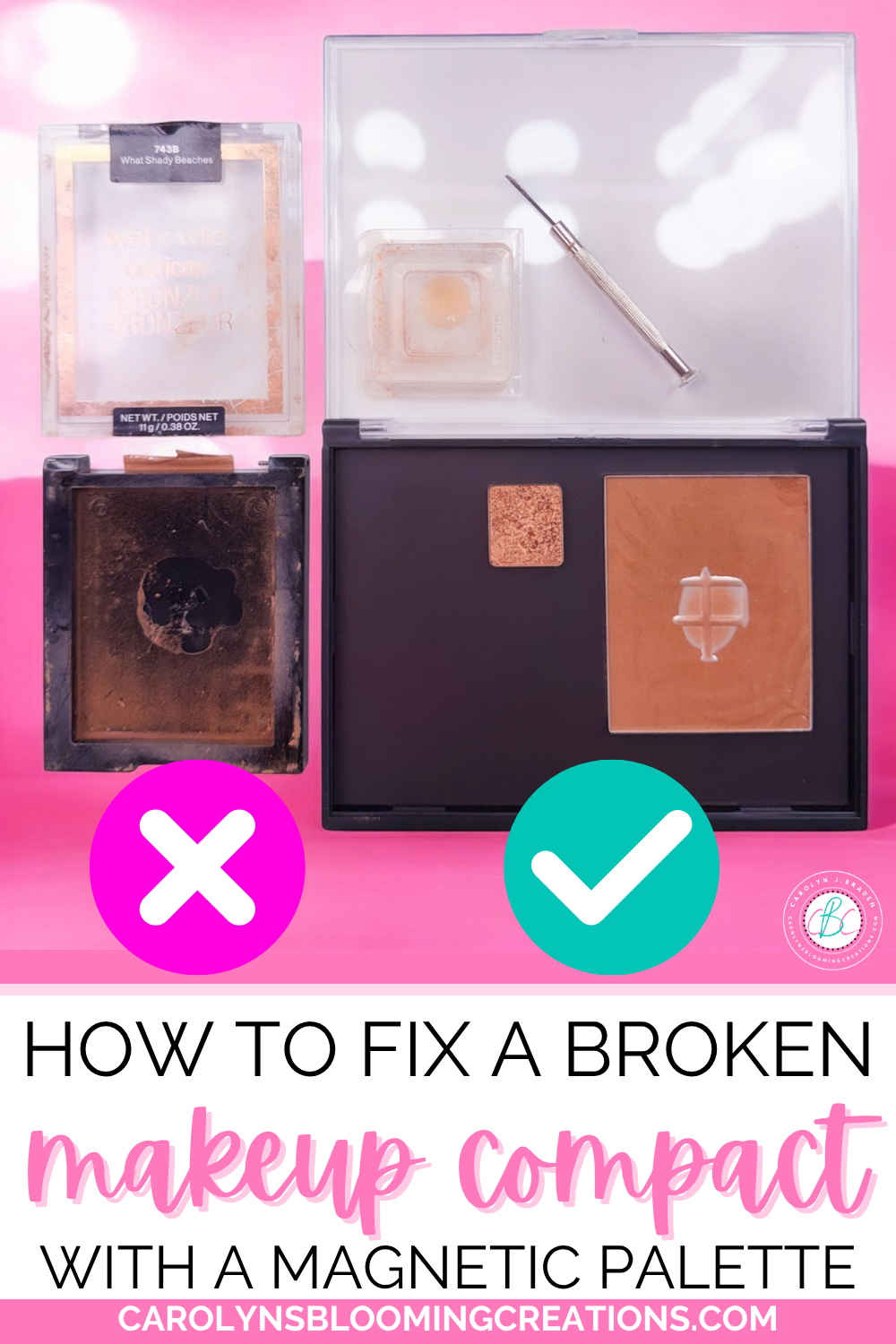 How to Fix a Broken Makeup Compact with a Magnetic Palette