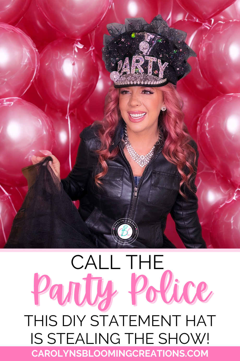 Call the Party Police 🚨 Because this DIY Statement Hat is Stealing the Show