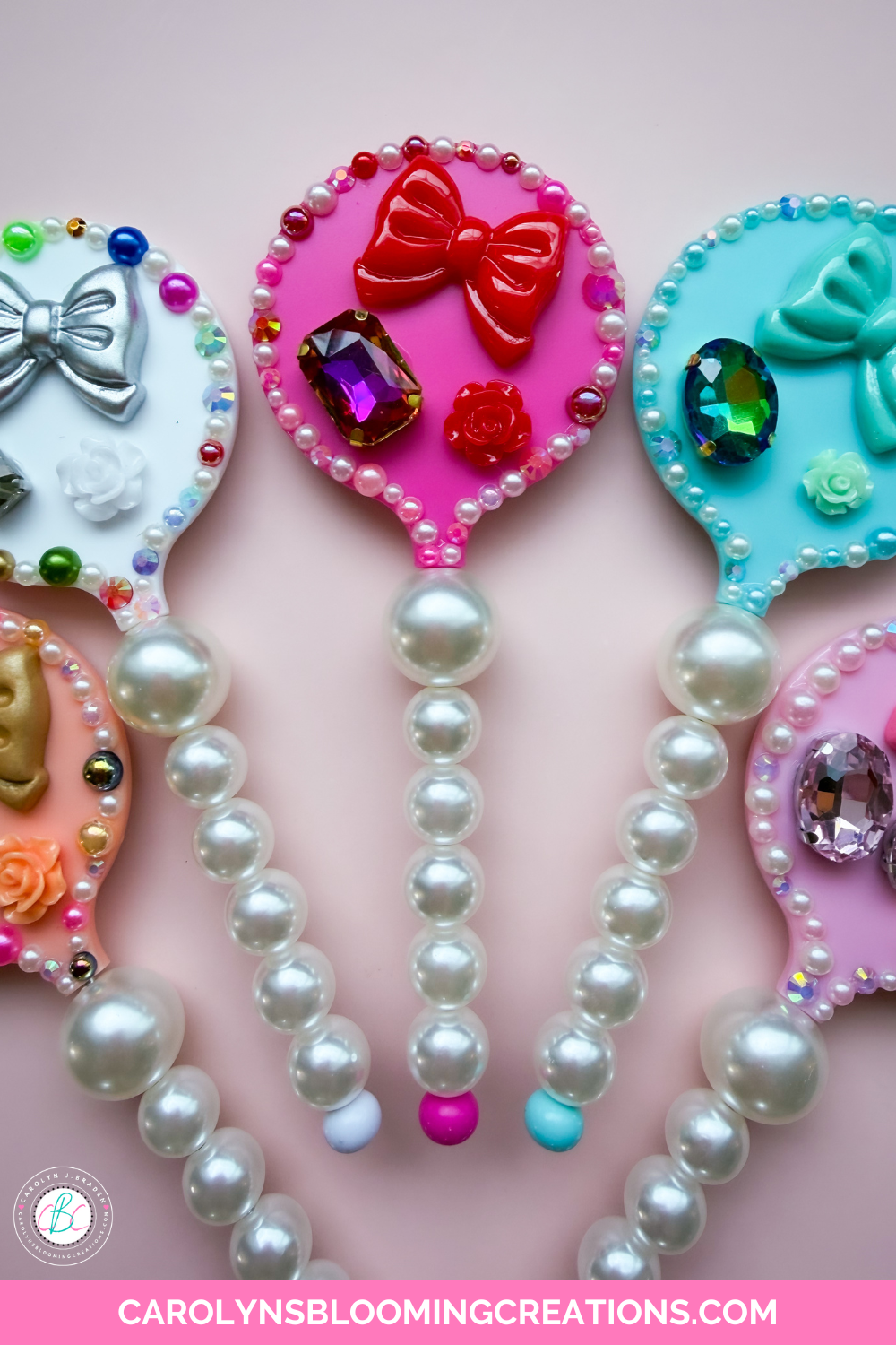 DIY Lipstick Mirrors by Carolyn Braden