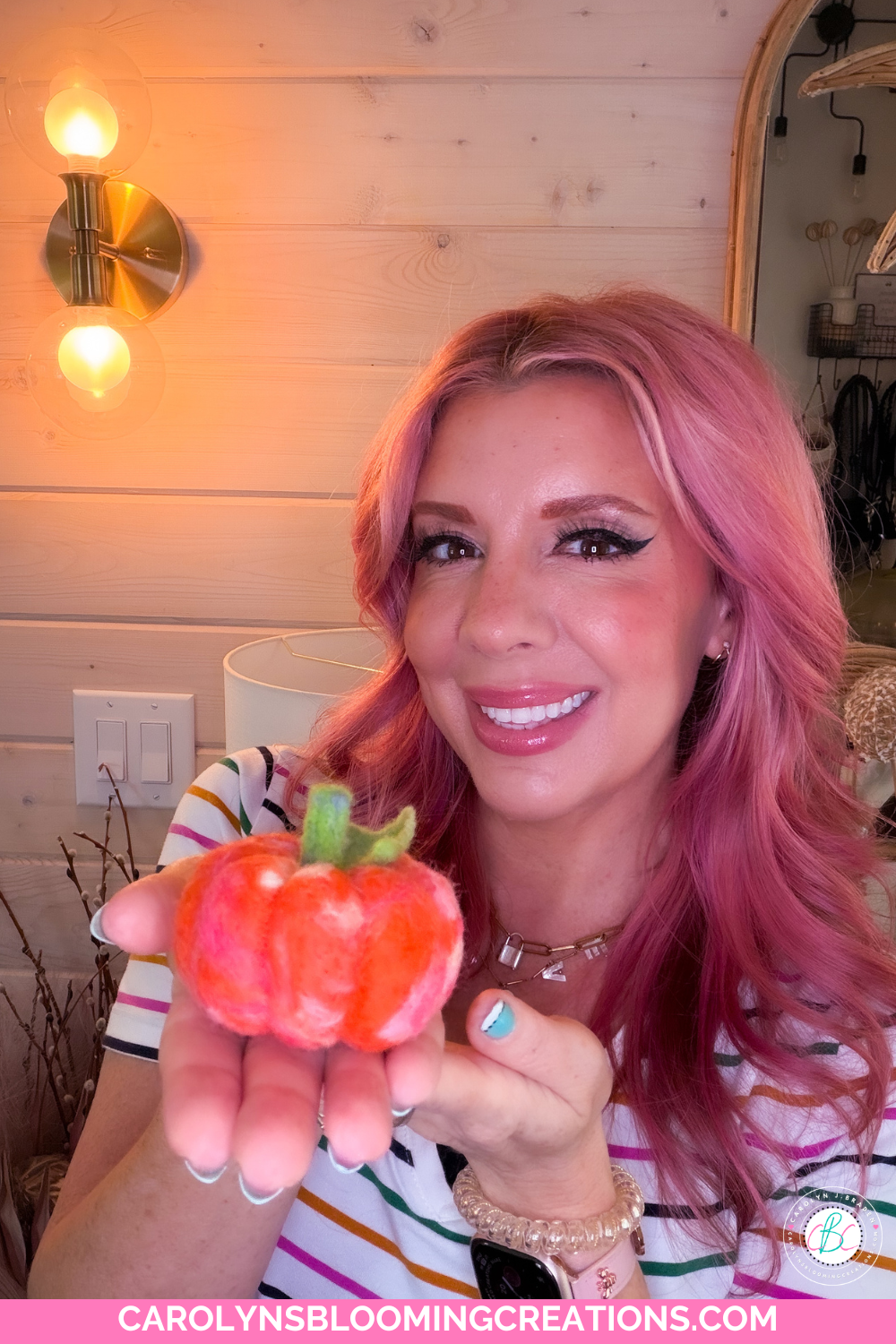How to Make a Needle Felted Pumpkin for Beginners
