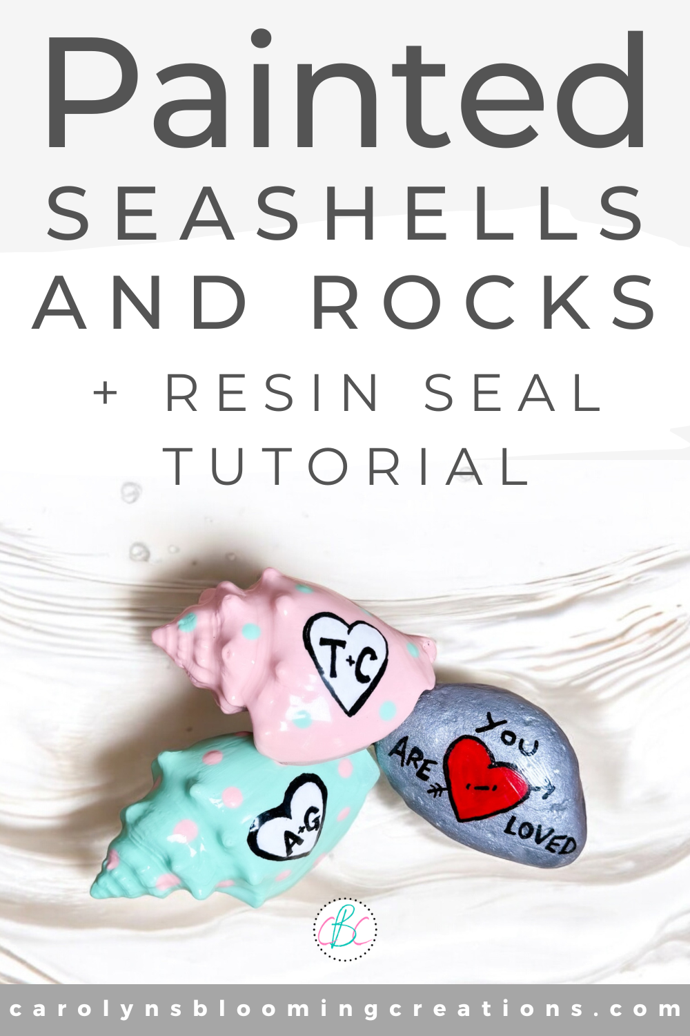 Coated Shells How to Paint Seashells or Rocks and Resin Seal — DIY Home Improvements ...
