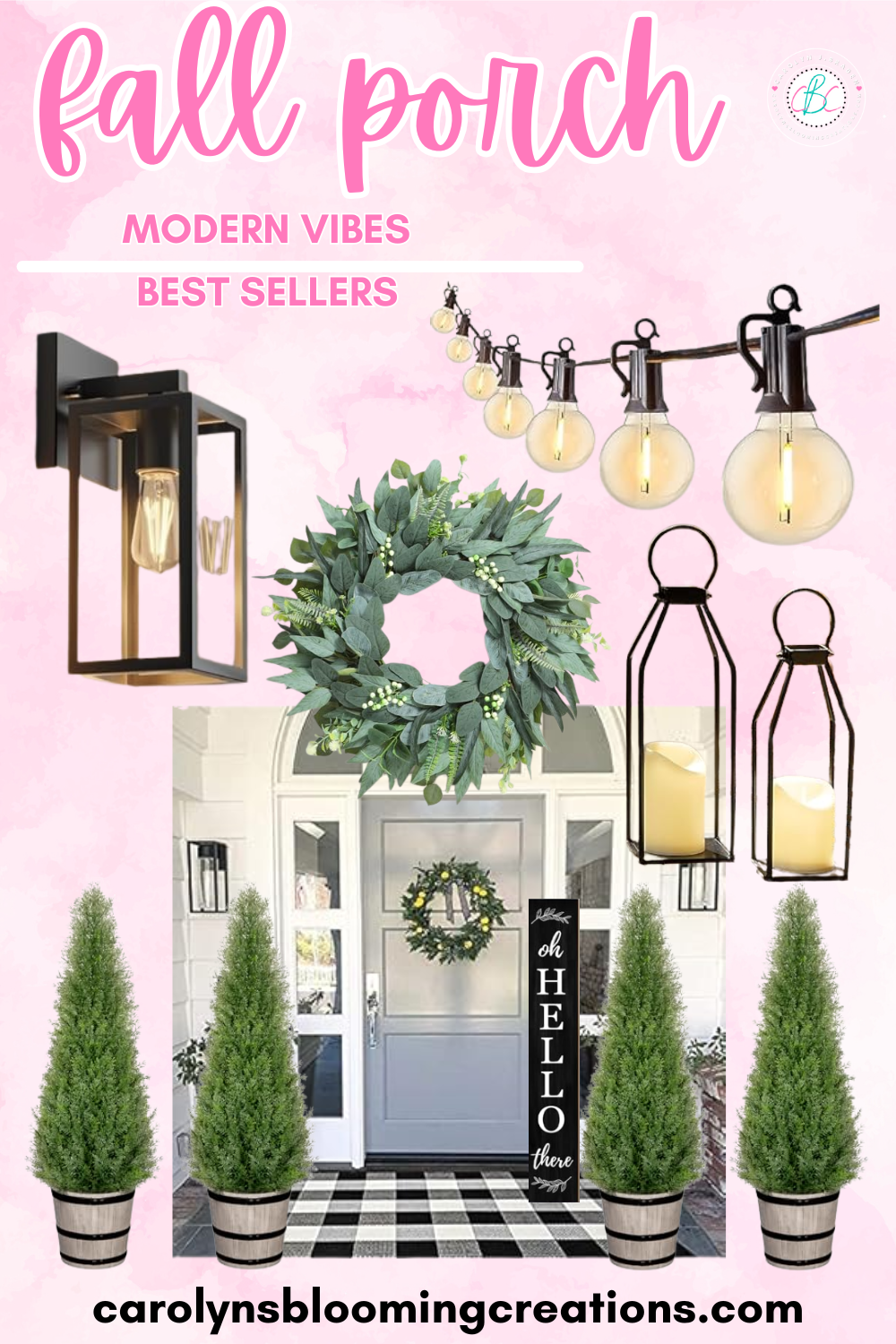 Fall Porch Modern Simple Decor and Best Sellers