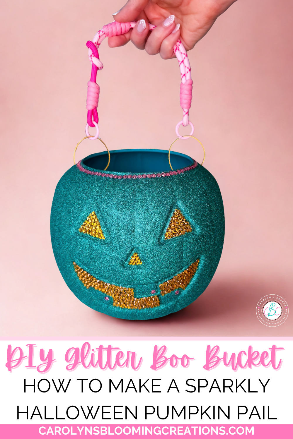 DIY Glitter Boo Bucket: How to Make a Sparkly Halloween Pumpkin Pail