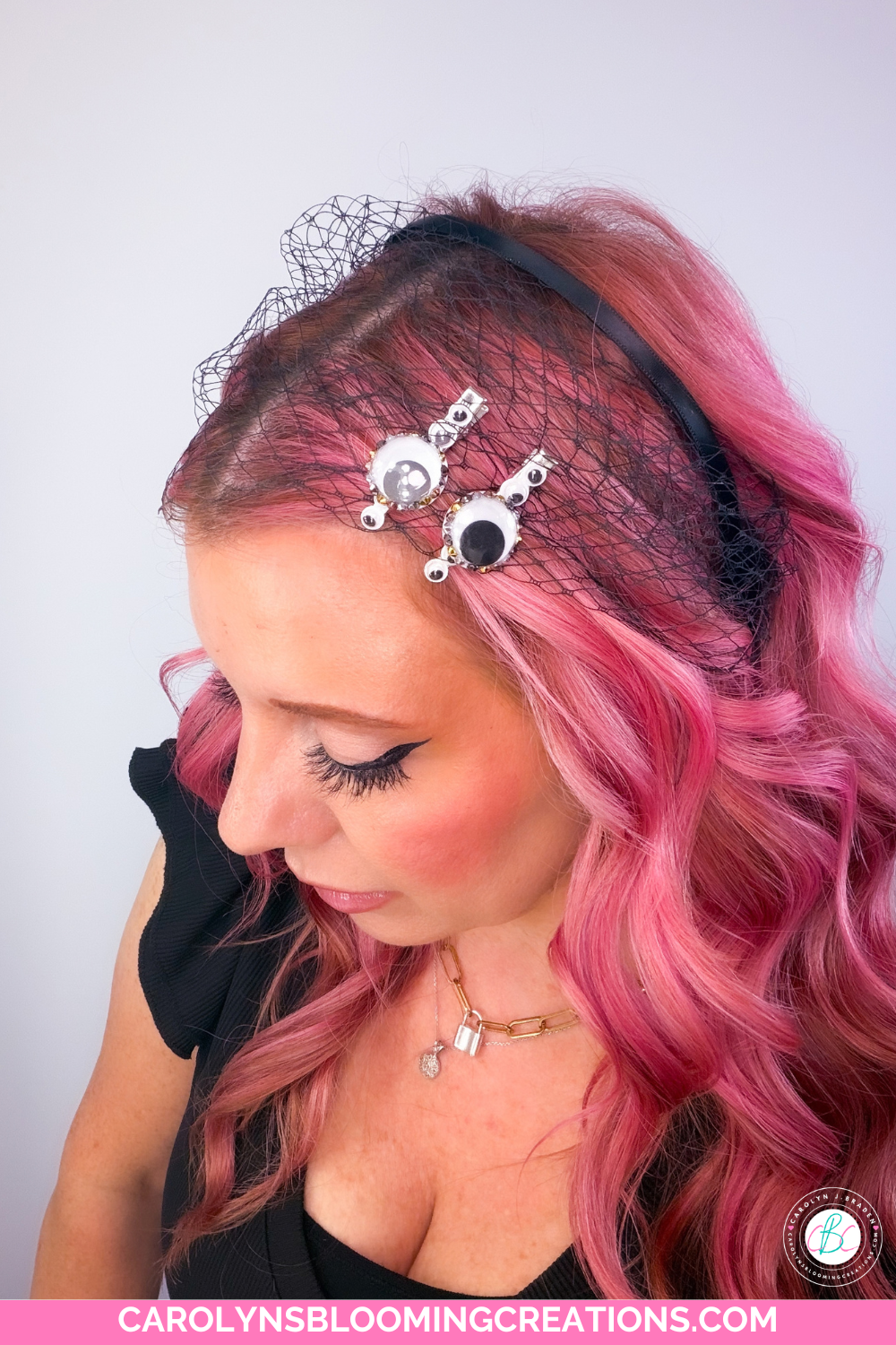 Googly Eye Hair Clips for Halloween