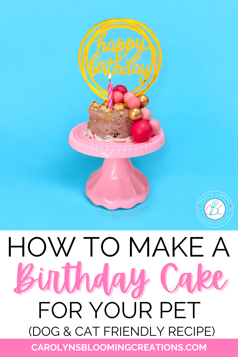 How to Make a Birthday Cake for Your Pet (Dog Cat Friendly Recipe