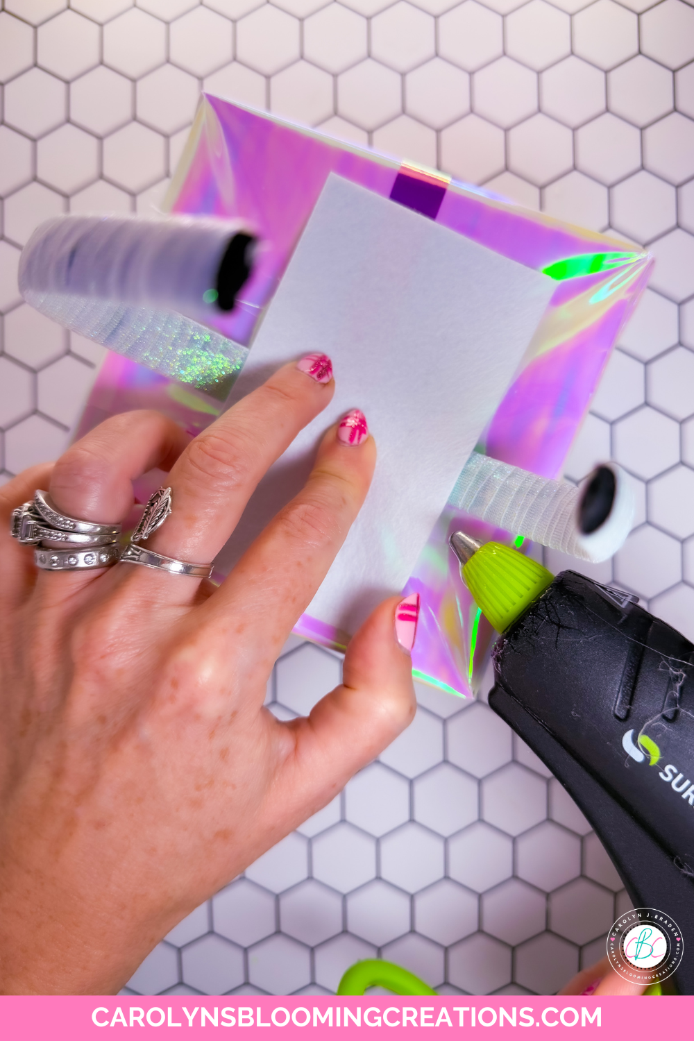 Christmas present headband tutorial