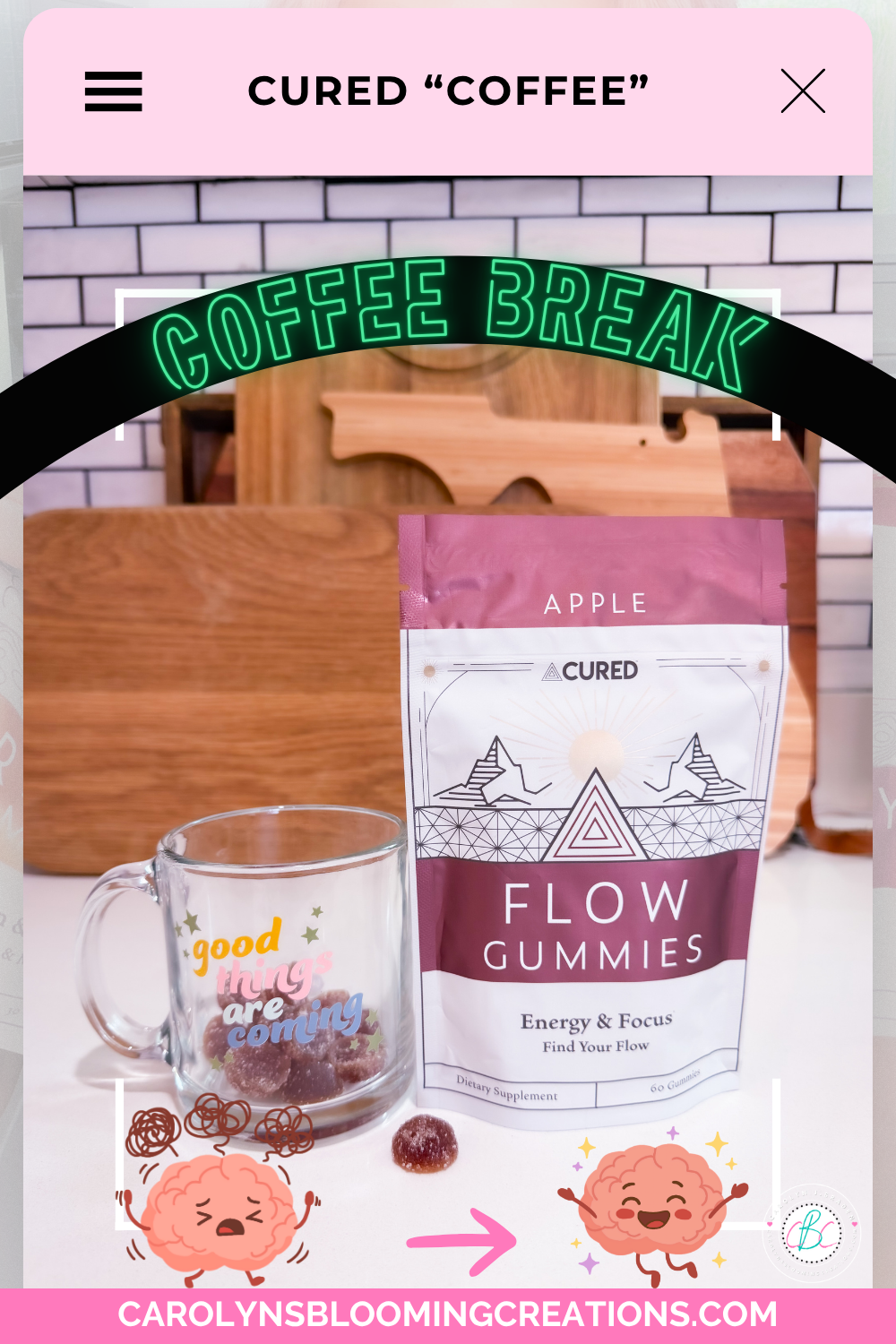 CURED Gummy Coffee Break for Energy and Focus