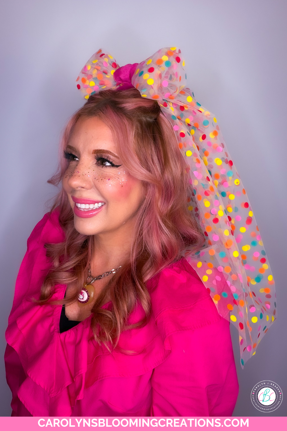 Colorful Bride DIY: Polka Dot Tulle Veil Step-by-Step