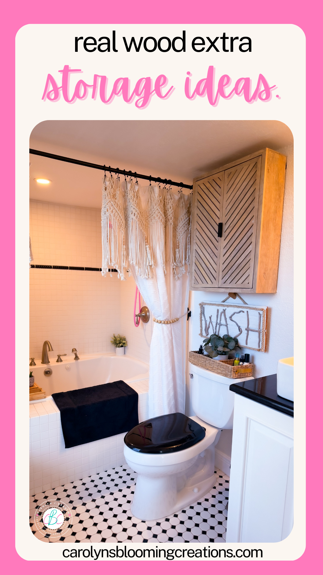 real wood bathroom storage cabinet