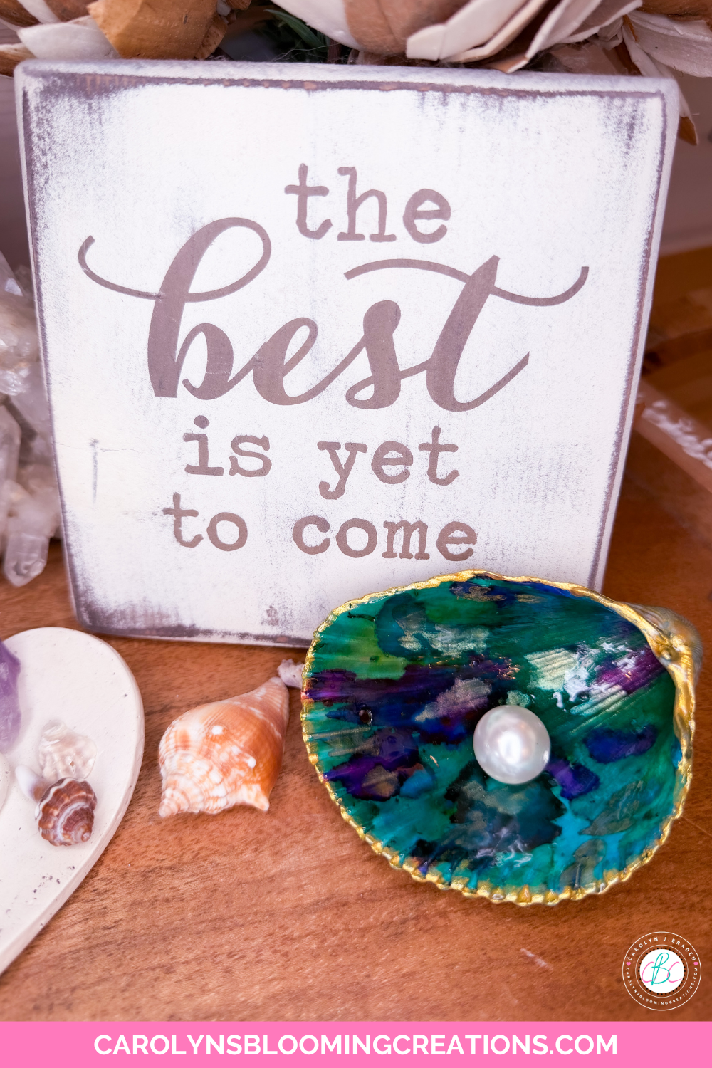 Turn Plain Seashells Into Beautiful Alcohol Ink Trinket Bowls
