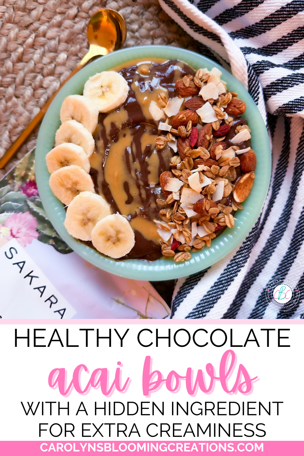 Healthy Chocolate Açaí Bowls with a Hidden Ingredient for Extra Creaminess
