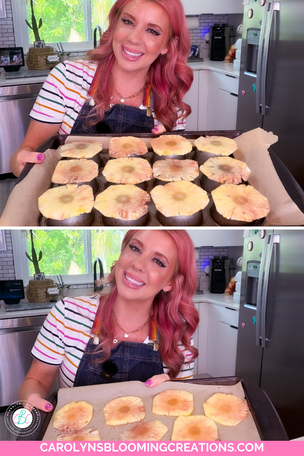 How to Make Natural Edible Flower Garnishes with Pineapple