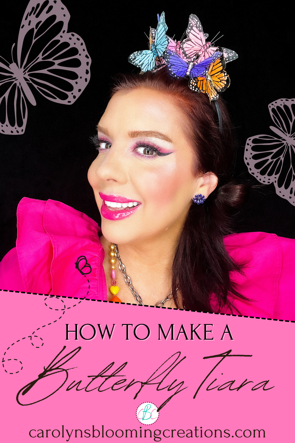How To Make a Butterfly Tiara — DIY Home Improvements Carolyn's Blooming Creations