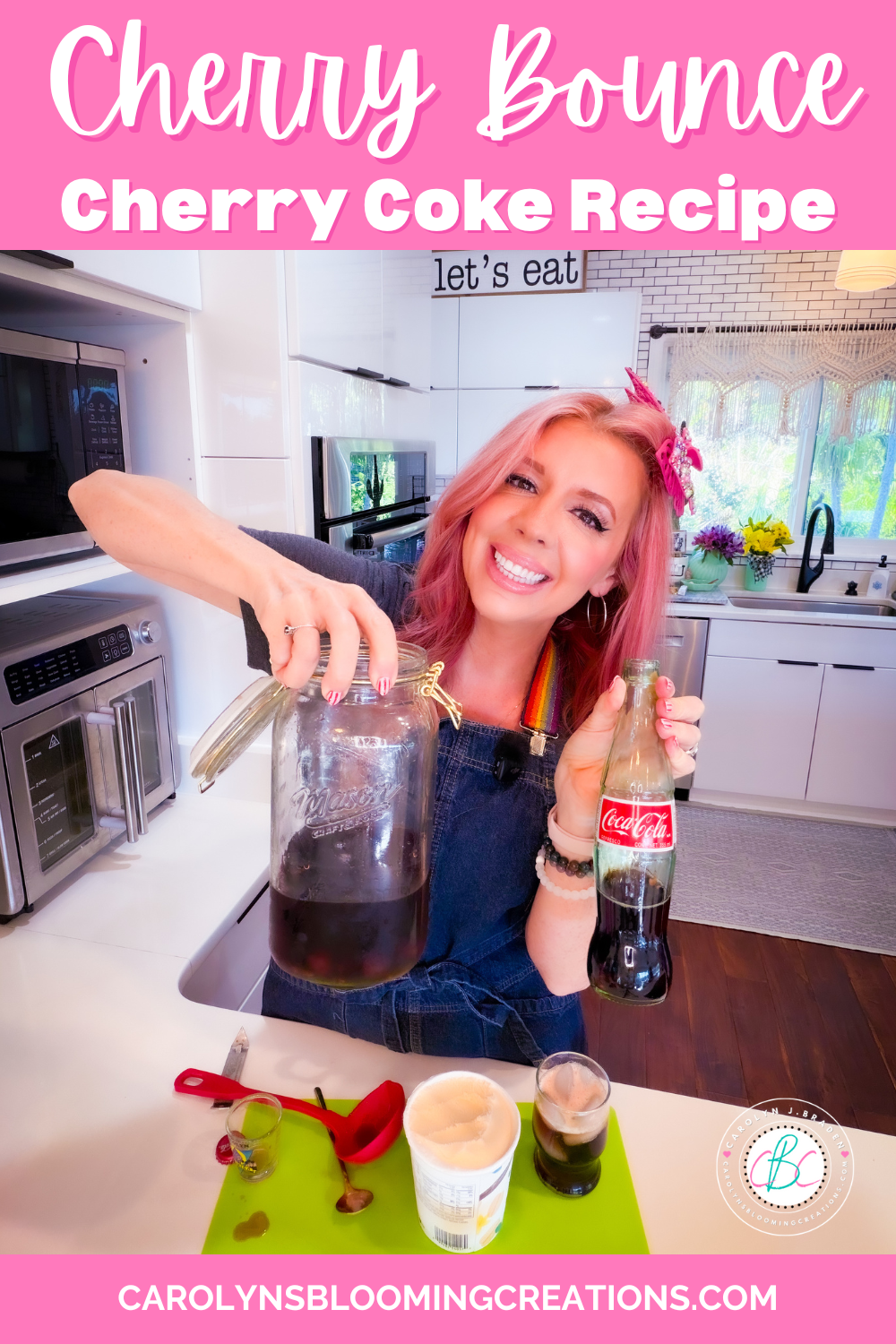 Pour one shot of Cherry Bounce into your coke for a boozy cherry coke!