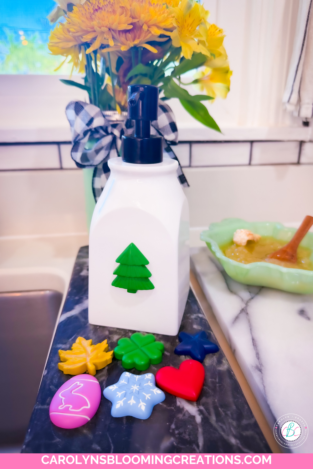 Magnetic Tile Soap Dispenser Gift Idea