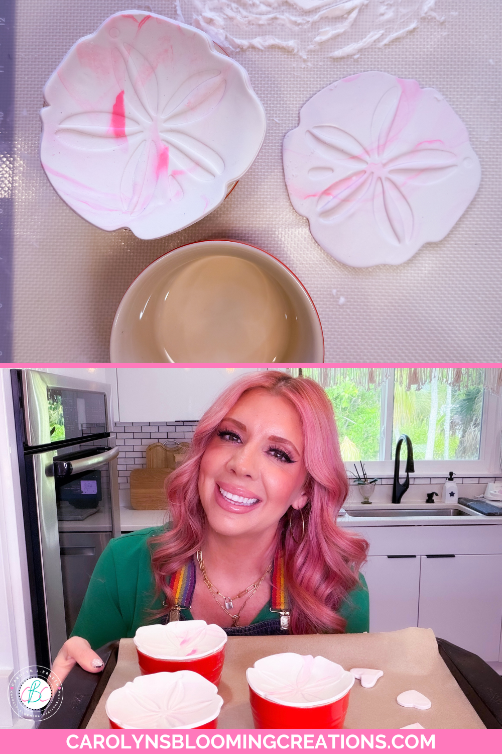 DIY Sand Dollar Ornament or Bowl | Creative Polymer Clay Craft Ideas