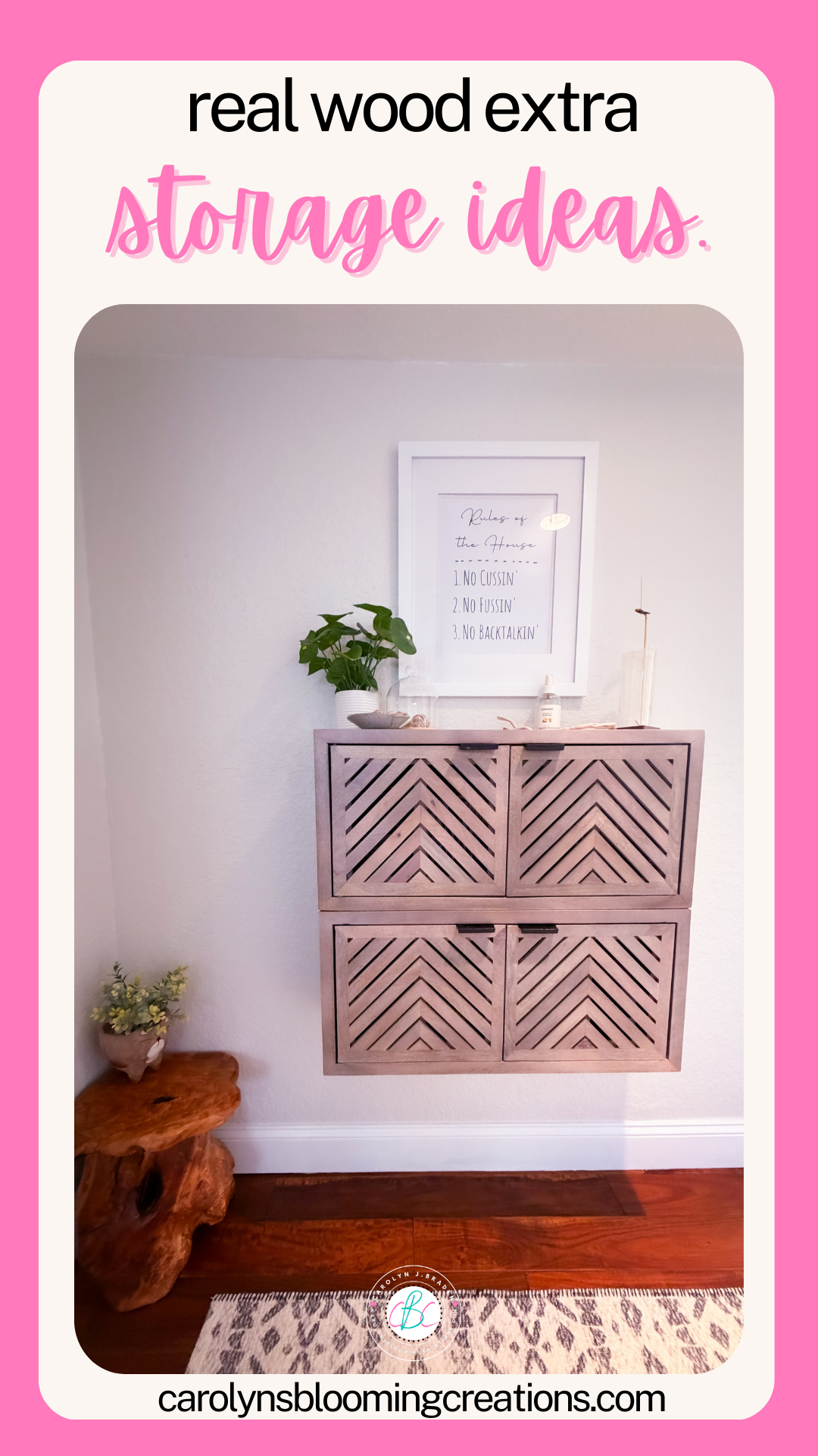 hallway storage cabinet idea