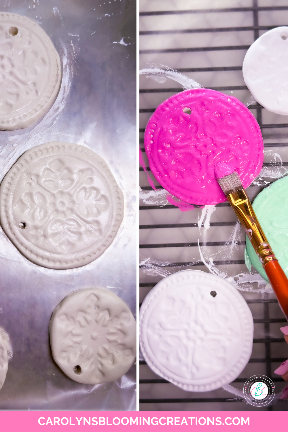 Painting air dry clay