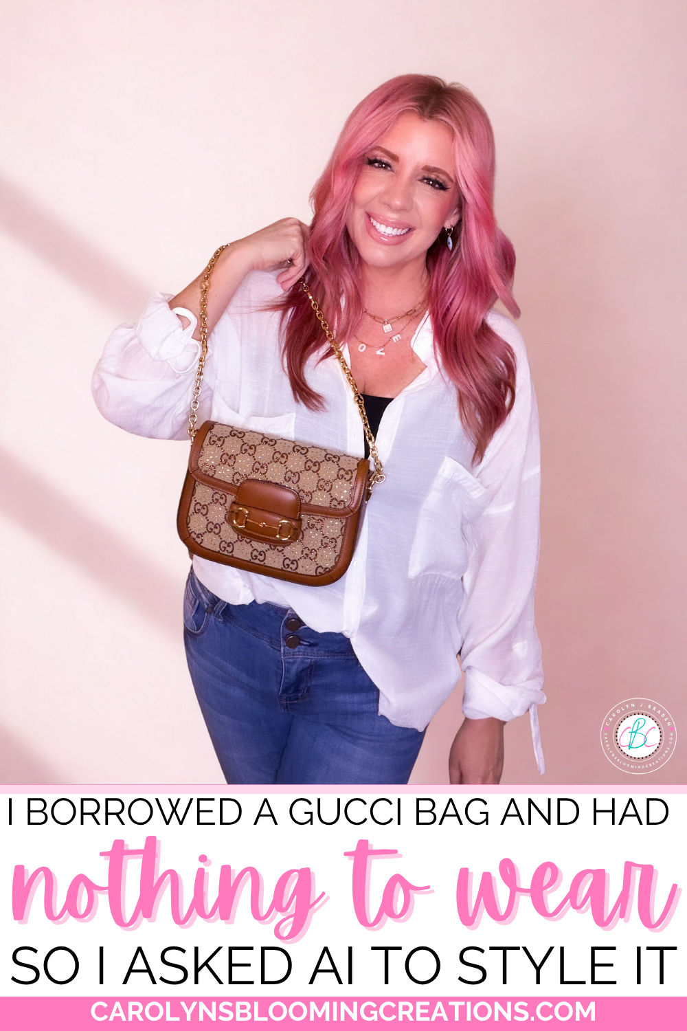 I Borrowed a Gucci Bag and Had Nothing to Wear—So I Asked AI to Style It