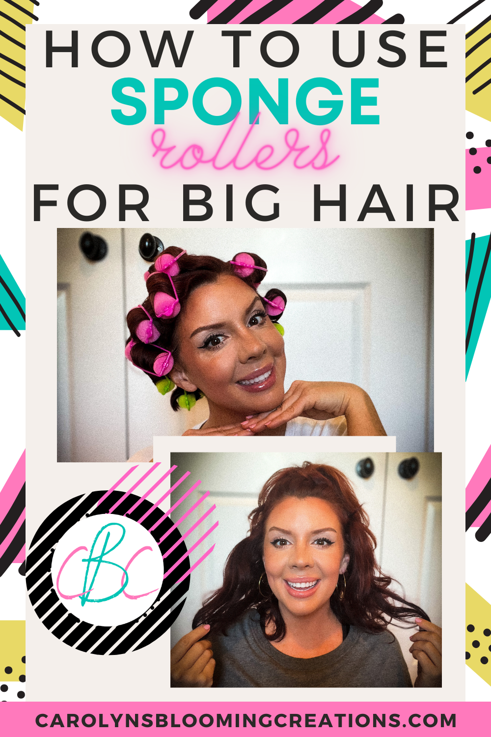 How To Use Sponge Rollers for Big Hair — DIY Home Improvements Carolyn's  Blooming Creations