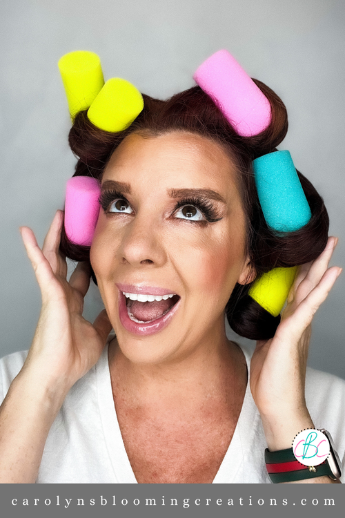 How To Use Conair Glam Curls Foam Rollers — DIY Home Improvements Carolyn's Blooming Creations