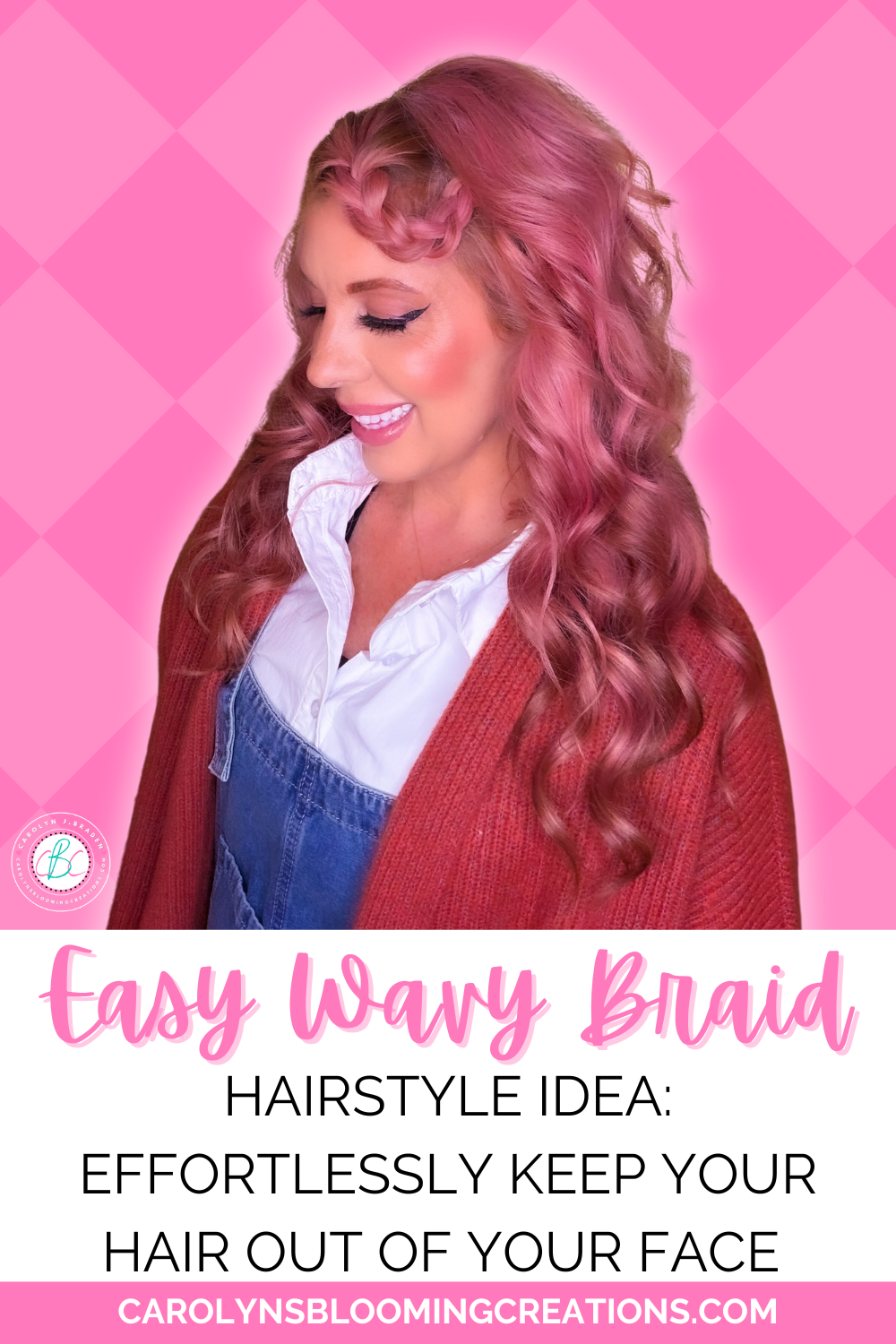 Easy Wavy Braid Hairstyle Idea: Effortlessly Keep Hair Out of Your Face