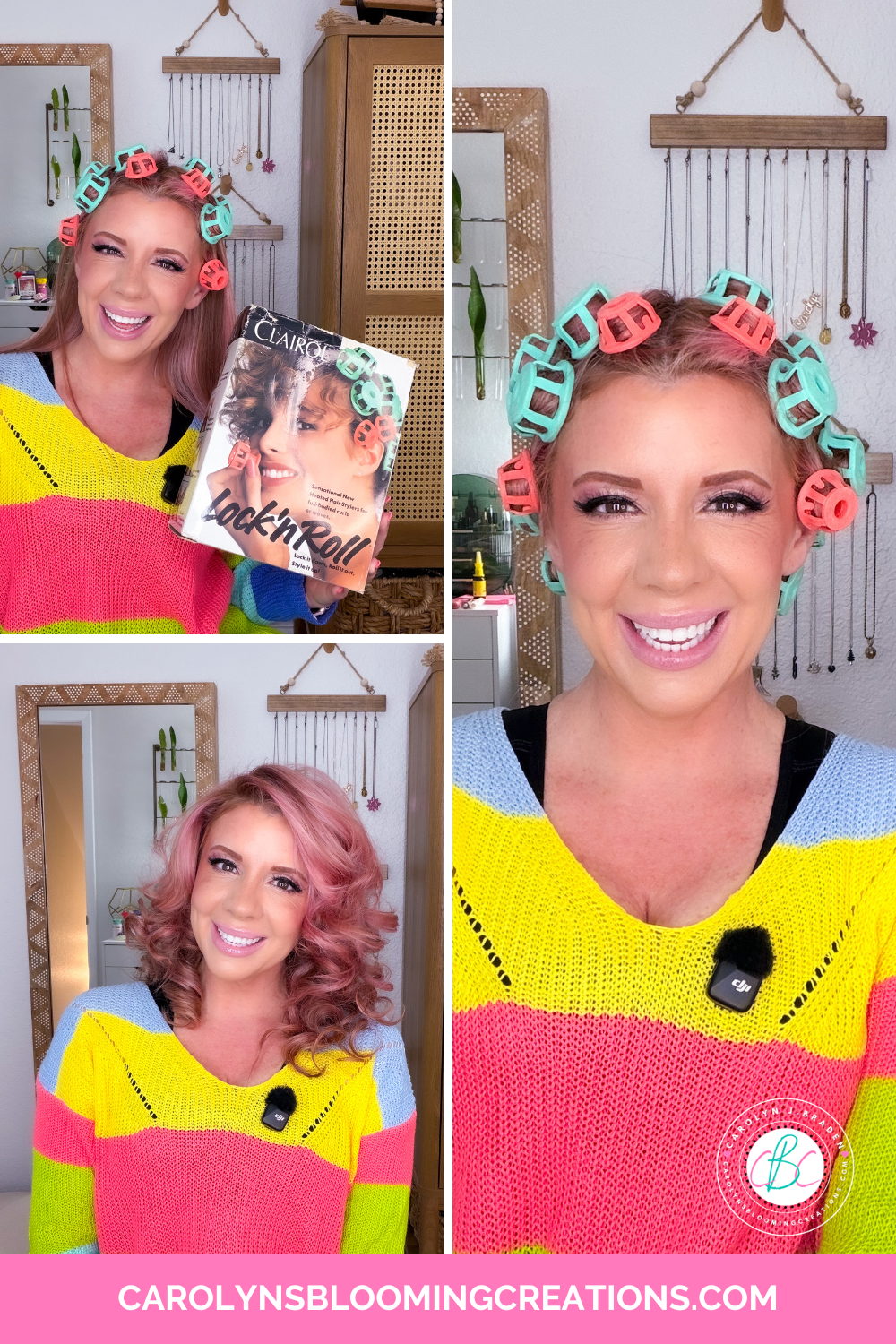 lock n roll curlers hot roller tutorial