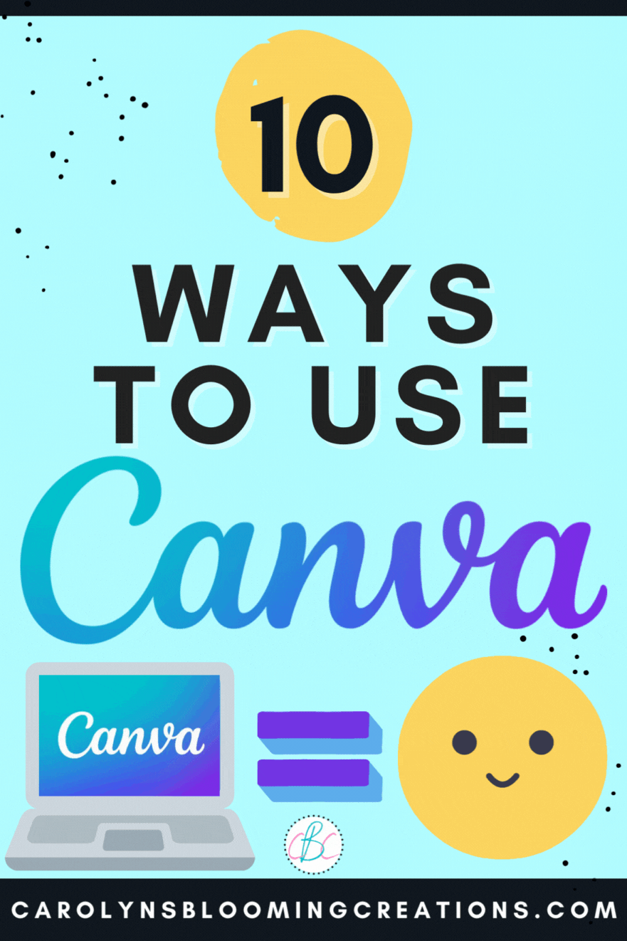 Examples Using Canva 10 Ways To Use Canva — DIY Home Improvements Carolyn's Blooming Creations