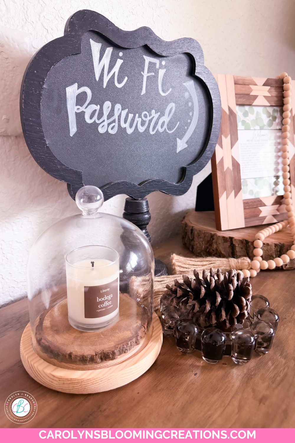 Guest Bedroom Decorative Cloche Ideas Using Items You Already Own