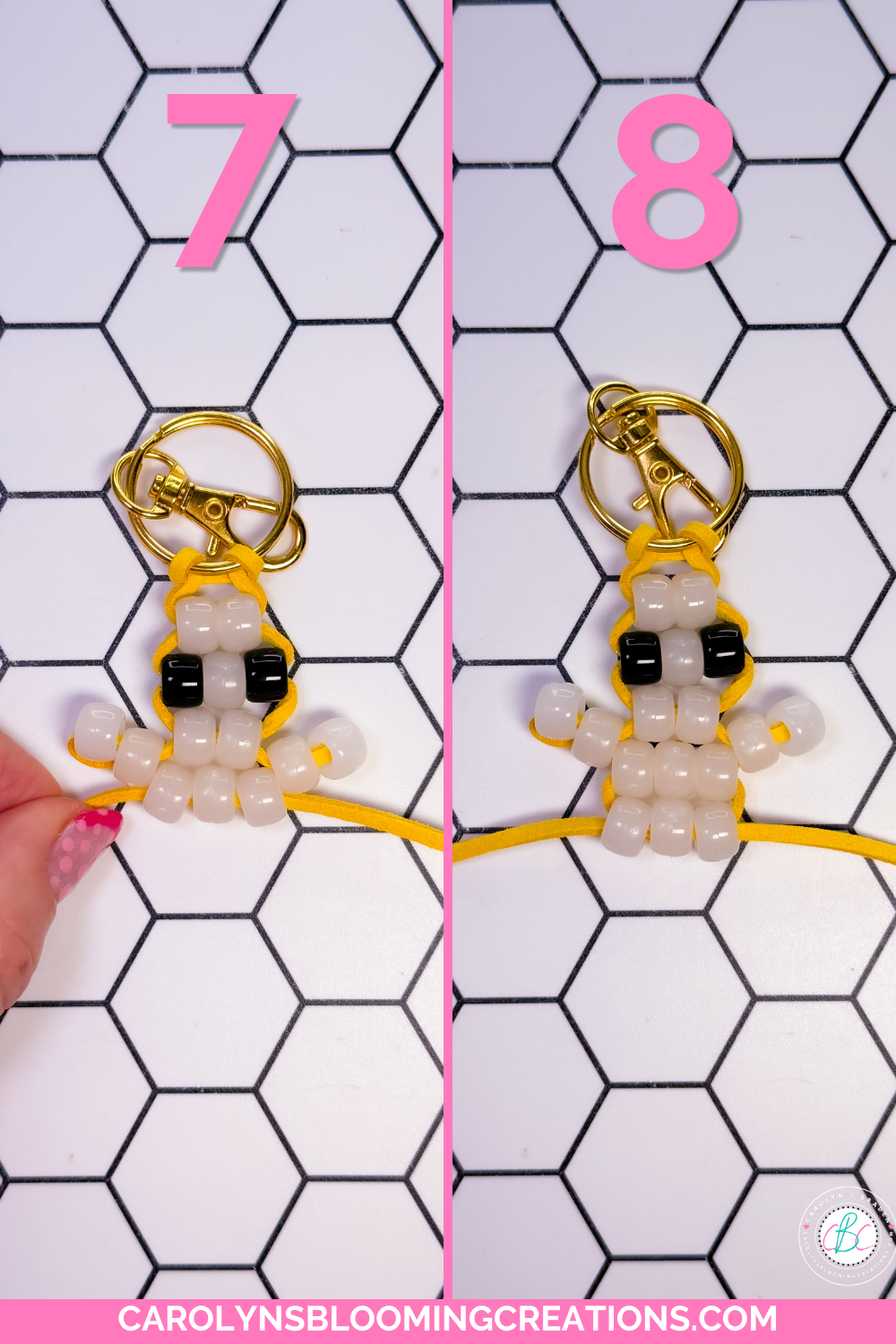 Fun Summer Kids Craft Using UV Reactive Pony Beads