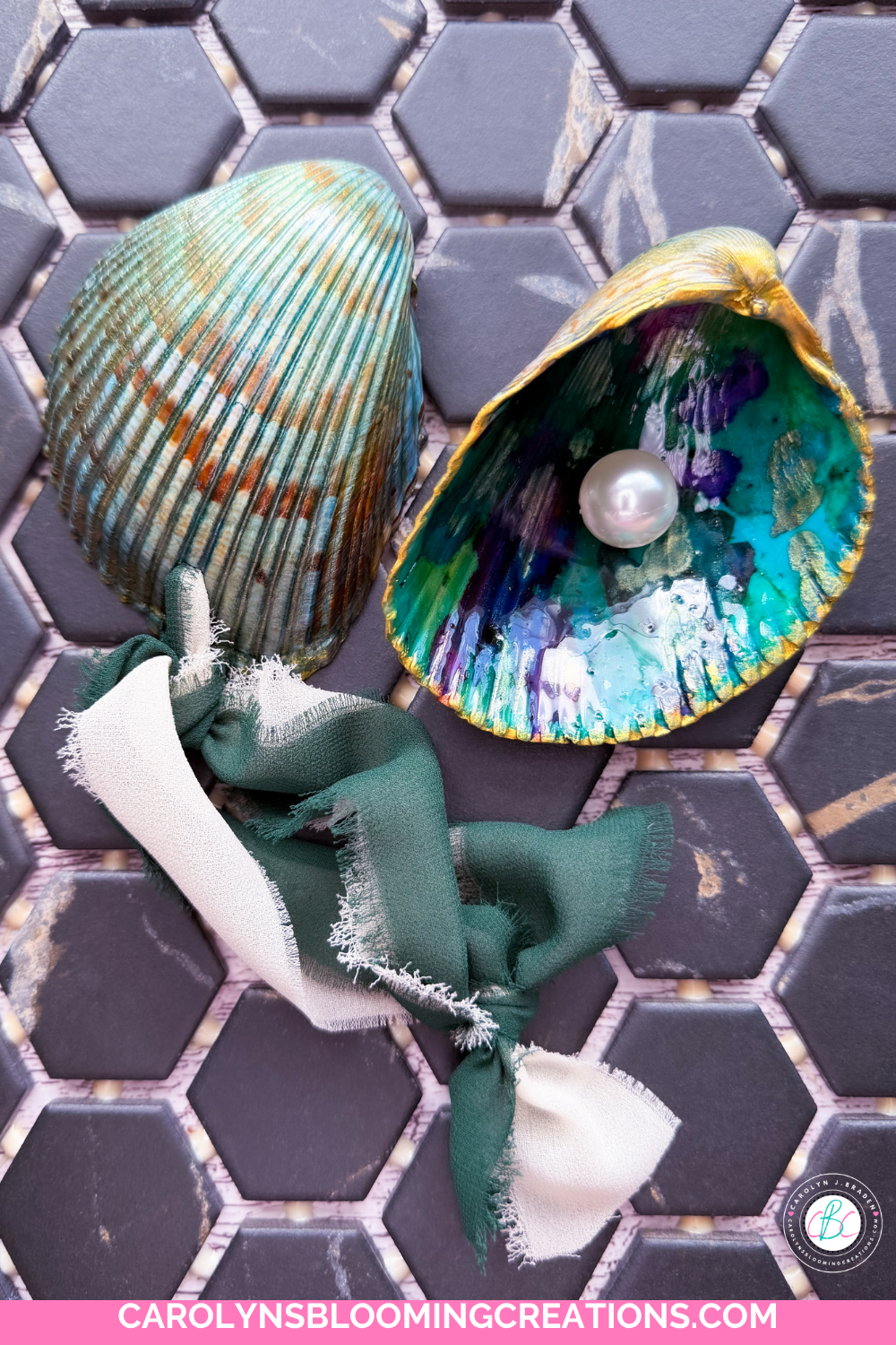 Make Beautiful Handmade Gifts With Seashells, Alcohol Ink and Resin