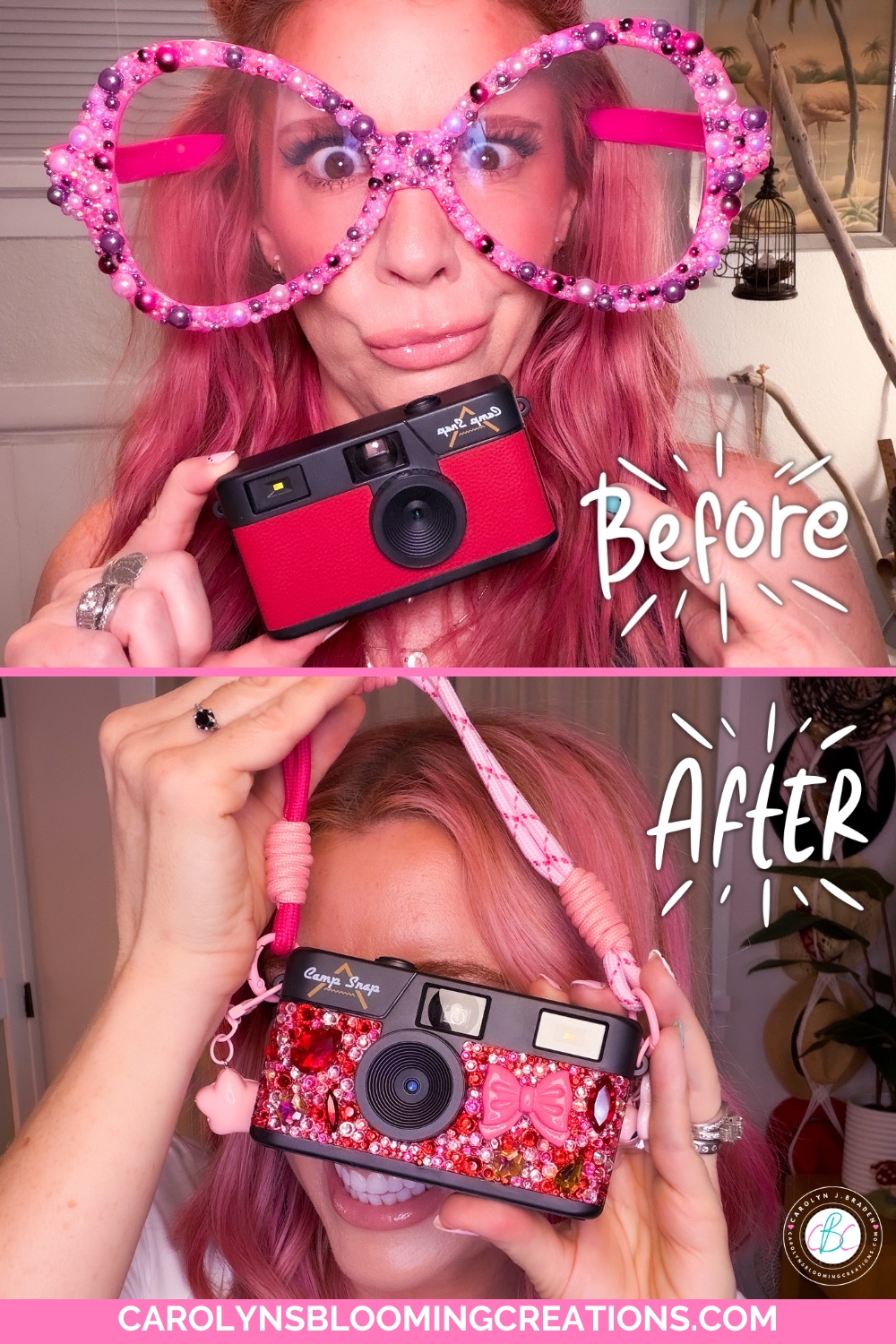 Easy DIY Rhinestone CampSnap Camera Makeover