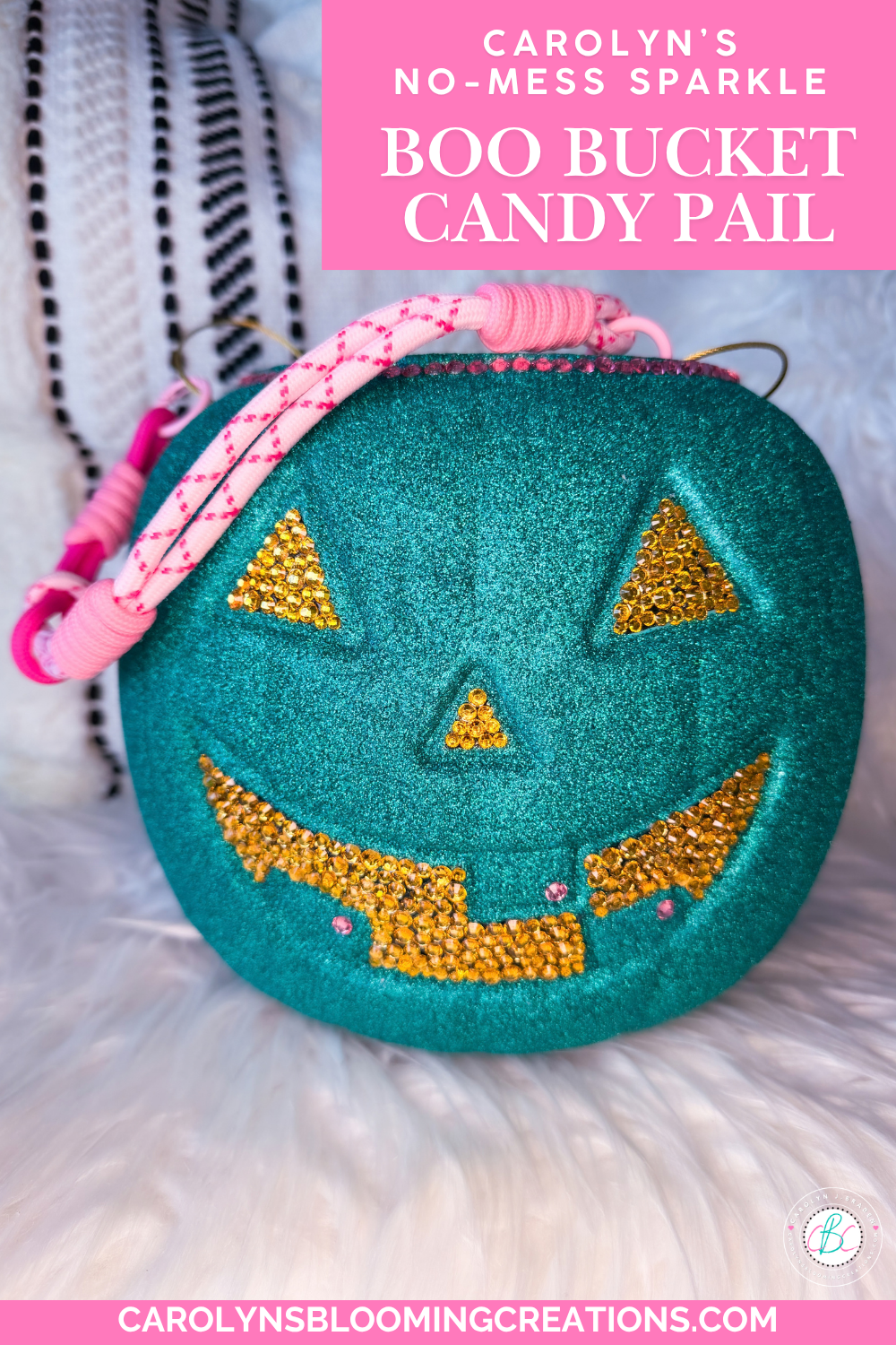 The No-Mess Glitter Trick for a DIY Boo Bucket