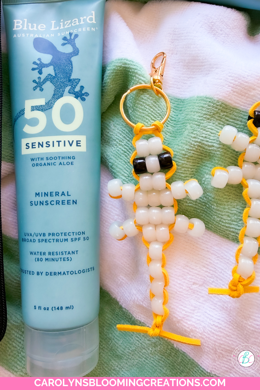 Easy Summer Craft Using UV Color-Changing Pony Beads
