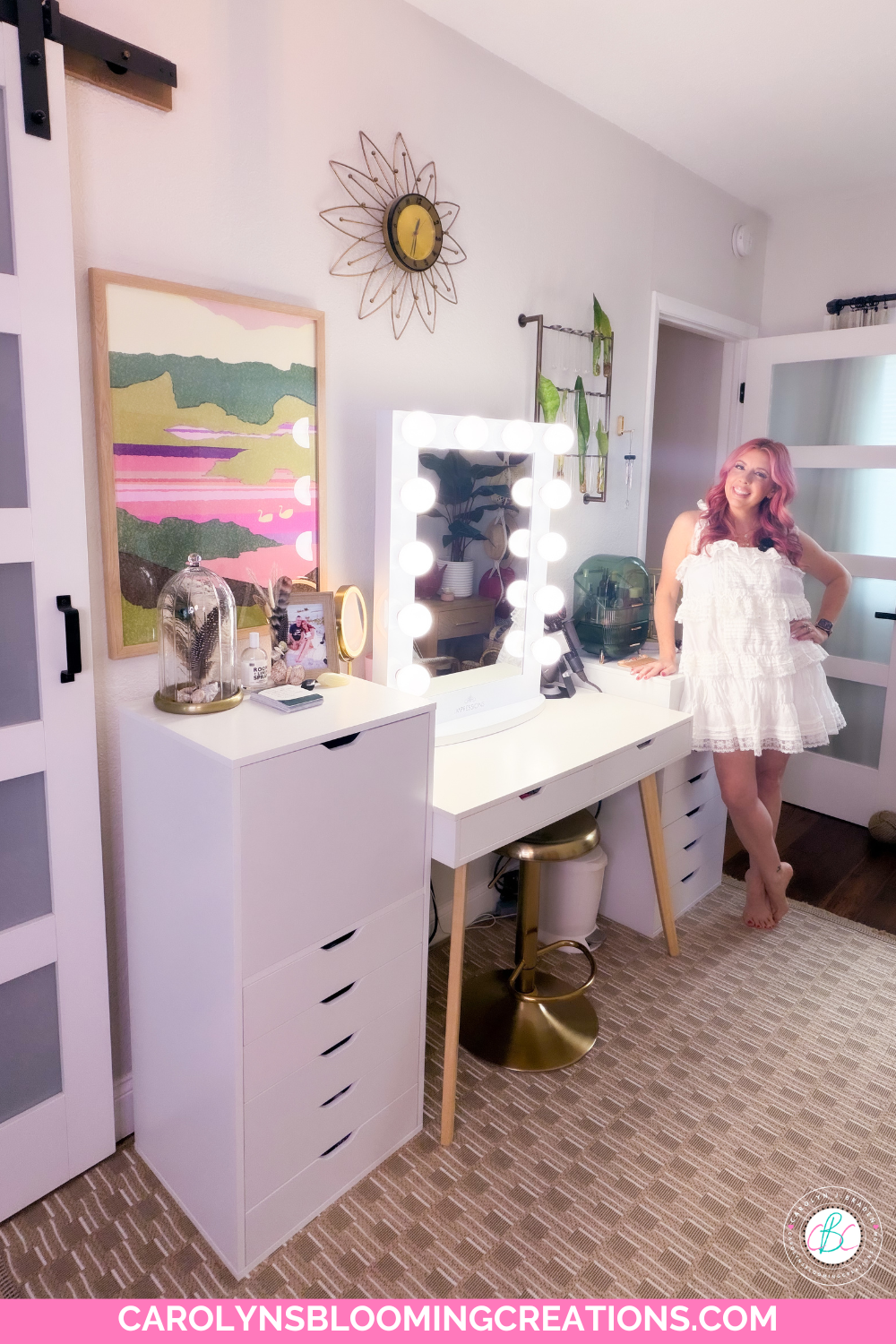Carolyn Braden Beauty Room Organization Ideas Using Amazon and Walmart Finds