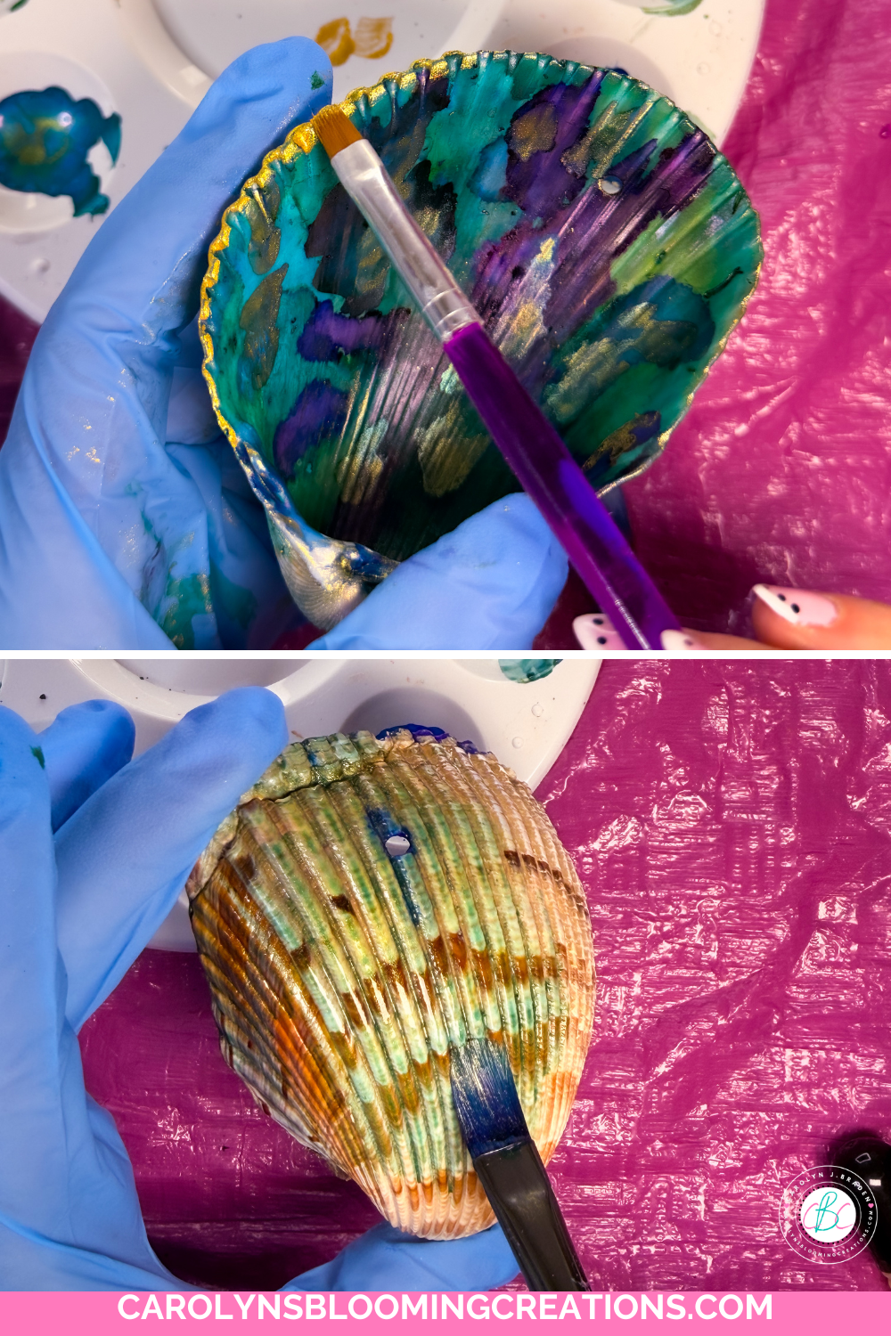 Easy DIY Resin Seashell Ornaments for Coastal Christmas Decor
