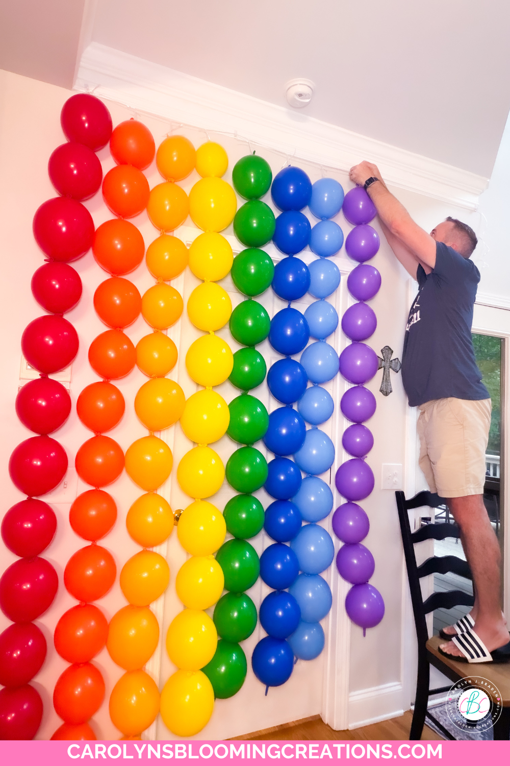 How to Create a Balloon Curtain Wall for Birthday Party Photos