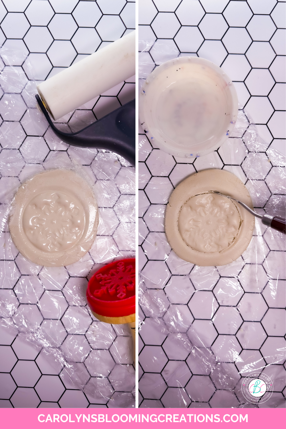 No Sticking Air Dry Clay Ornaments