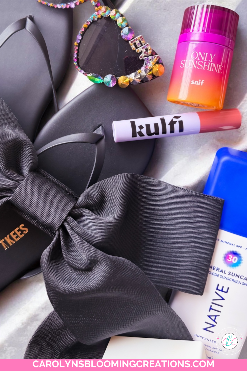 SNIF Only Sunshine Kulfi Lip Oil TKEES in tote bag