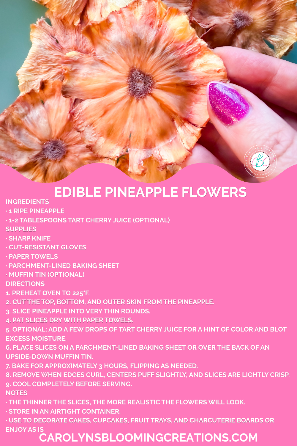 My Pineapple Flowers + Simple Trick for Choosing a Ripe Pineapple